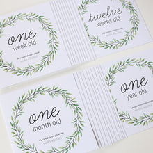 Load image into Gallery viewer, 'I'm Growing!' (Eucalyptus) Age Premature Baby Cards - The Tubie Movement