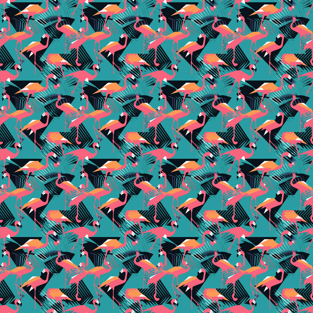 Abstract Flamingo NG/NJ Tube Tape - Pattern 1