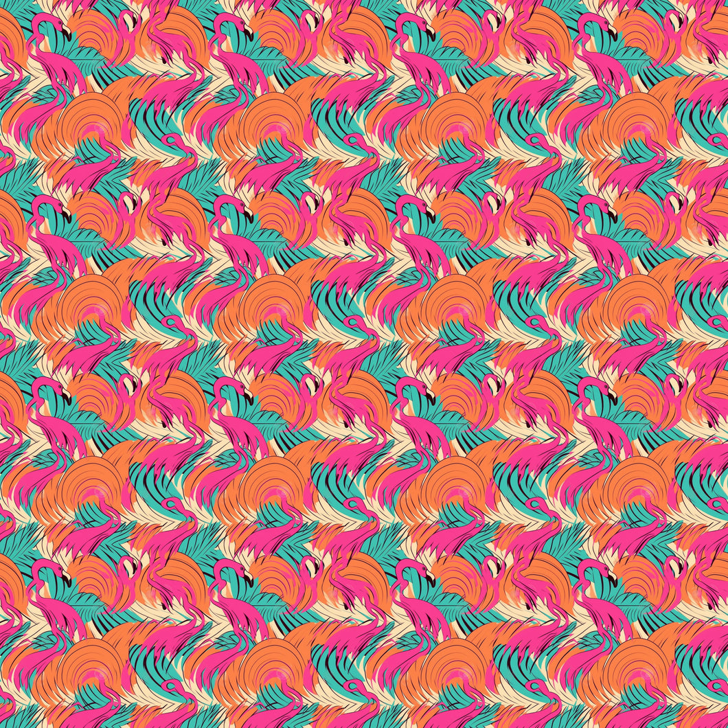 Abstract Flamingo NG/NJ Tube Tape - Pattern 3