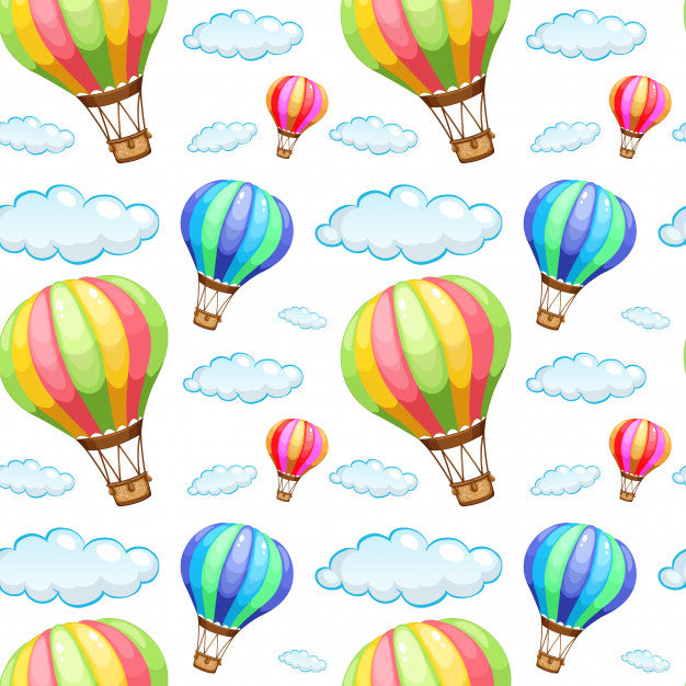 Bright Hot Air Balloons